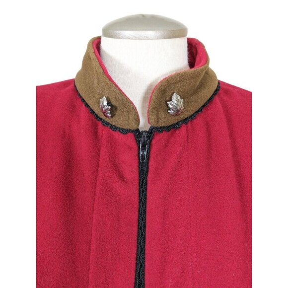 Vintage Wool Blend Womens L Vest Suttles Seawinds Vicki Lynn Bardon Red Canada - Picture 3 of 8
